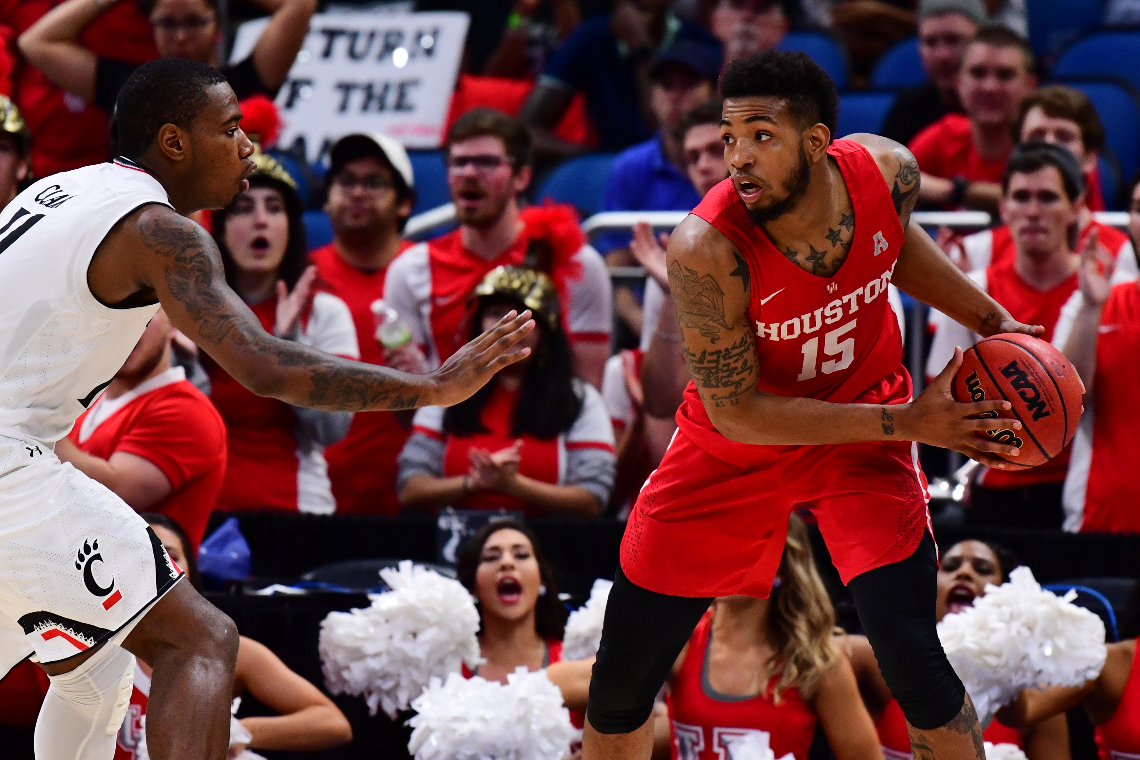 2018 American Athletic Conference Men's Basketball Championship - Houston vs. Cincinnati in the Semifinals at the Amway Center in Orlando, Florida