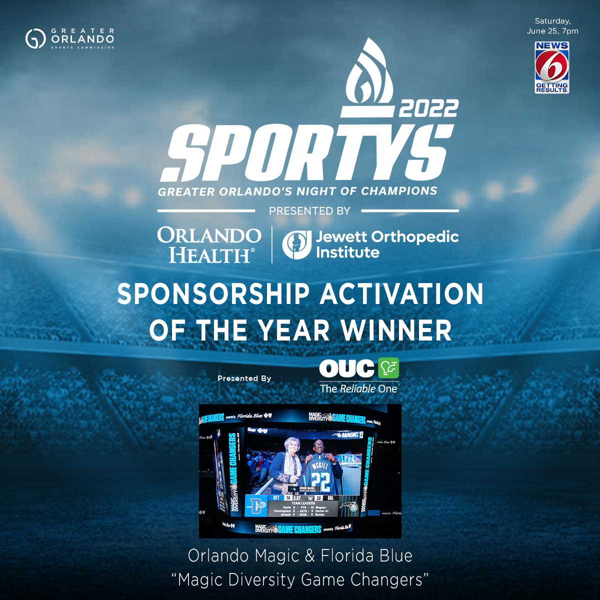 GO Sports - Social IG - SPORTYS 2022 indiv finalists - Sponsorship Activation OTY Magic & FL Blue