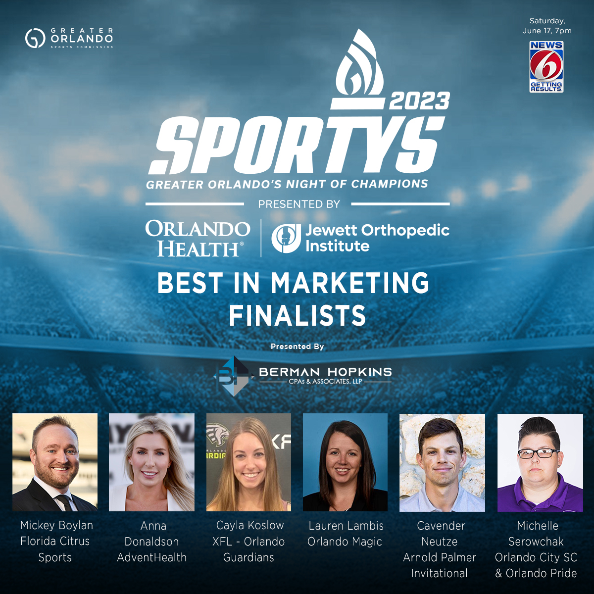 GO Sports - Social IG - SPORTYS 2023 6 finalists - Marketing copy