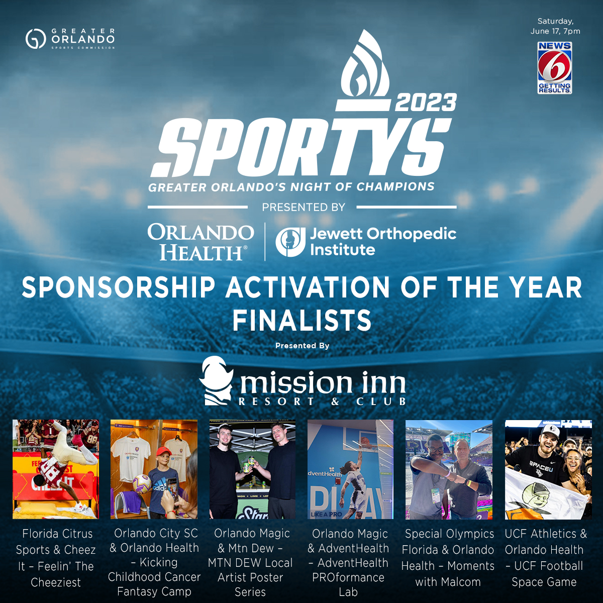 GO Sports - Social IG - SPORTYS 2023 6 finalists - Sponsorship copy